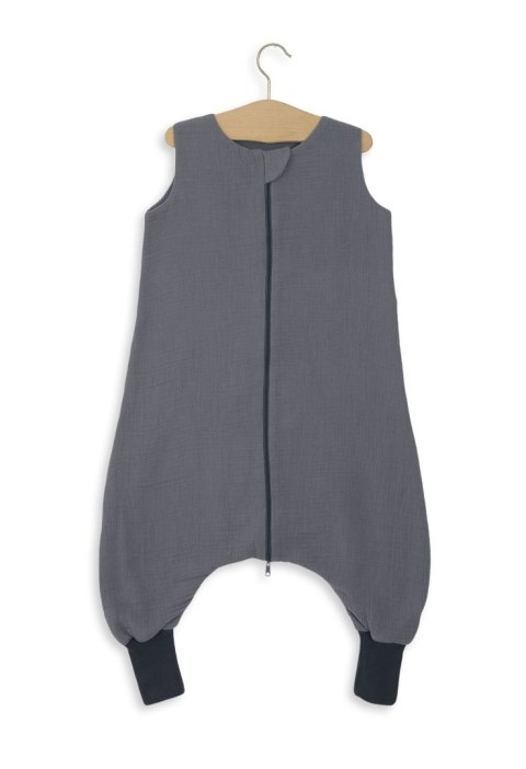 My Sweet Baby Muślinowy śpiworek dla dzieci z nogawkami L 9-24 mcy letni TOG 1.0 - antracyt