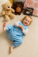 My Sweet Baby Muślinowy śpiworek dla dzieci z nogawkami L 9-24 mcy letni TOG 1.0 - blue