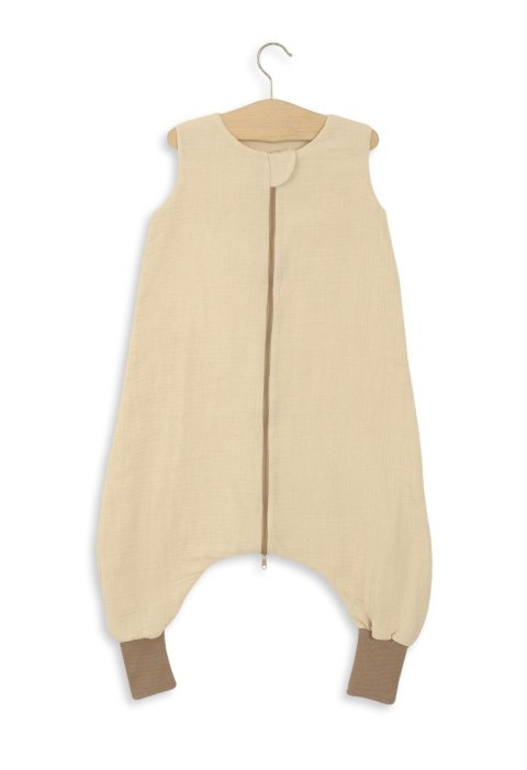 My Sweet Baby Muślinowy śpiworek dla dzieci z nogawkami L 9-24 mcy letni TOG 1.0 - cream