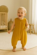 My Sweet Baby Muślinowy śpiworek dla dzieci z nogawkami L 9-24 mcy letni TOG 1.0 - musztardowy
