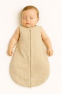 My Sweet Baby Muślinowy śpiworek dla dzieci zaokrąglony M 6-12 mcy letni TOG 1.0 - cream