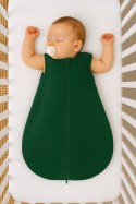 My Sweet Baby Muślinowy śpiworek dla dzieci zaokrąglony M 6-12 mcy letni TOG 1.0 - zieleń lasu