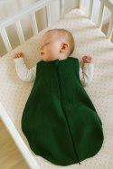My Sweet Baby Muślinowy śpiworek dla dzieci zaokrąglony M 6-12 mcy letni TOG 1.0 - zieleń lasu