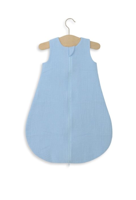 My Sweet Baby Muślinowy śpiworek dla dzieci zaokrąglony S 0-6 mcy letni TOG 1.0 - blue