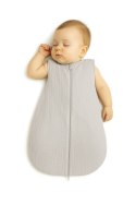 My Sweet Baby Muślinowy śpiworek dla dzieci zaokrąglony S 0-6 mcy letni TOG 1.0 - szary