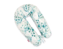 Bobono Bawełniana poszewka do poduszki ciążowej Longer - Eucaliptus mint