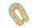 Bobono Bawełniana poszewka do poduszki ciążowej Longer - Kolorowe słonie