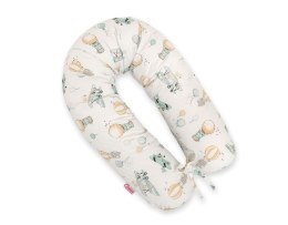 Bobono Bawełniana poszewka do poduszki ciążowej Longer - Sky adventure