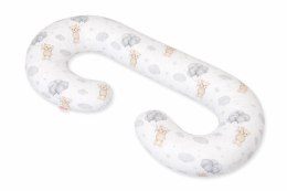 Bobono Poduszka ciążowa typu C dla kobiet w ciąży do spania karmienia + zdejmowana poszewka - Miś