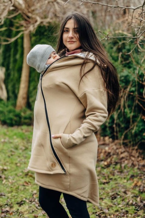 Asymetryczna Bluza - Beżowa z Park Jurajski - Ice Desert - rozmiar XXS