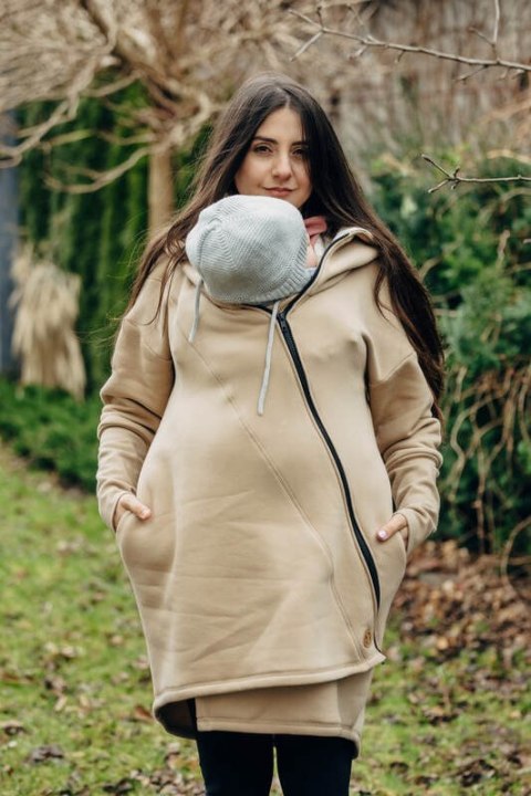 Asymetryczna Bluza - Beżowa z Park Jurajski - Ice Desert - rozmiar XXS