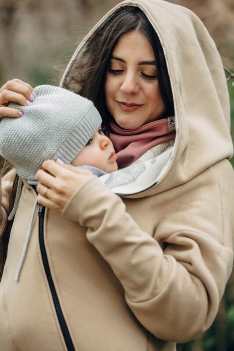 Asymetryczna Bluza - Beżowa z Park Jurajski - Ice Desert - rozmiar XXS