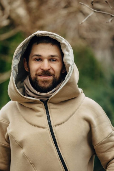 Asymetryczna Bluza - Beżowa z Park Jurajski - Ice Desert - rozmiar XXS