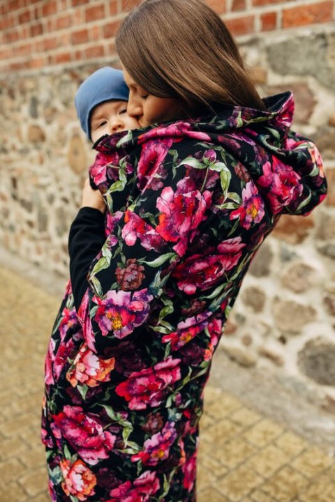 Asymetryczna Bluza - Peony - rozmiar L (87% bawełna, 10% elastan, 3% poliester)