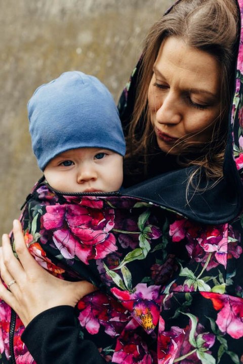 Asymetryczna Bluza - Peony - rozmiar L (87% bawełna, 10% elastan, 3% poliester)