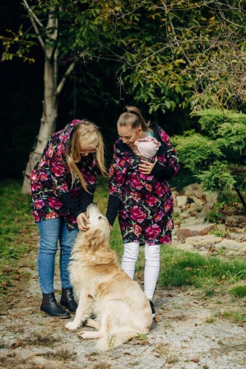 Asymetryczna Bluza - Peony - rozmiar L (87% bawełna, 10% elastan, 3% poliester)