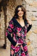 Asymetryczna Bluza - Peony - rozmiar L (87% bawełna, 10% elastan, 3% poliester)