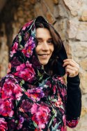 Asymetryczna Bluza - Peony - rozmiar L (87% bawełna, 10% elastan, 3% poliester)