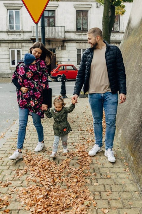 Asymetryczna Bluza - Peony - rozmiar L (87% bawełna, 10% elastan, 3% poliester)