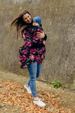 Asymetryczna Bluza - Peony - rozmiar M (87% bawełna, 10% elastan, 3% poliester)