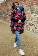 Asymetryczna Bluza - Peony - rozmiar M (87% bawełna, 10% elastan, 3% poliester)