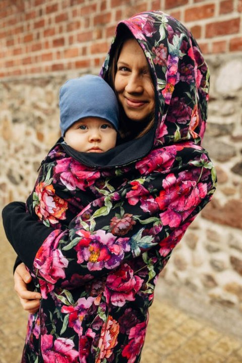 Asymetryczna Bluza - Peony - rozmiar M (87% bawełna, 10% elastan, 3% poliester)