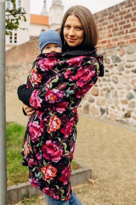 Asymetryczna Bluza - Peony - rozmiar M (87% bawełna, 10% elastan, 3% poliester)