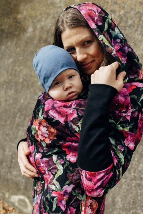 Asymetryczna Bluza - Peony - rozmiar M (87% bawełna, 10% elastan, 3% poliester)