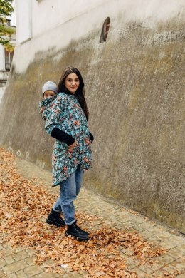 Asymetryczna Bluza - Tropical Garden - rozmiar XS (87% bawełna, 10% elastan, 3% poliester)