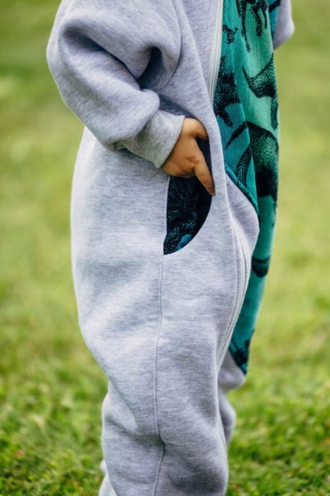 Kombinezon dla dziecka - rozmiar 110 - Szary Melanż z Park Jurajski