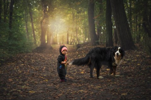 Kombinezon dla dziecka - rozmiar 62 - Czarny z Tęczowy Lotos