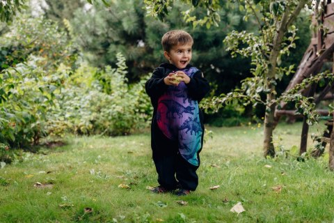 Kombinezon dla dziecka - rozmiar 68 - Czarny z Park Jurajski - Nowa Era