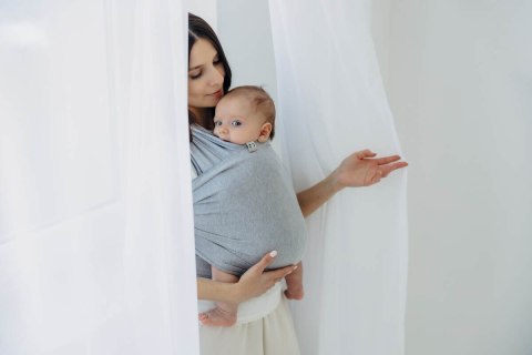 Chusta do noszenia dzieci, elastyczna - Chalcedon - rozmiar standardowy 5.0 m