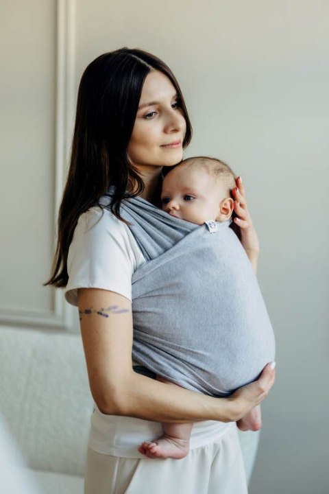 Chusta do noszenia dzieci, elastyczna - Chalcedon - rozmiar standardowy 5.0 m