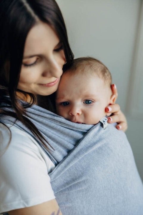 Chusta do noszenia dzieci, elastyczna - Chalcedon - rozmiar standardowy 5.0 m