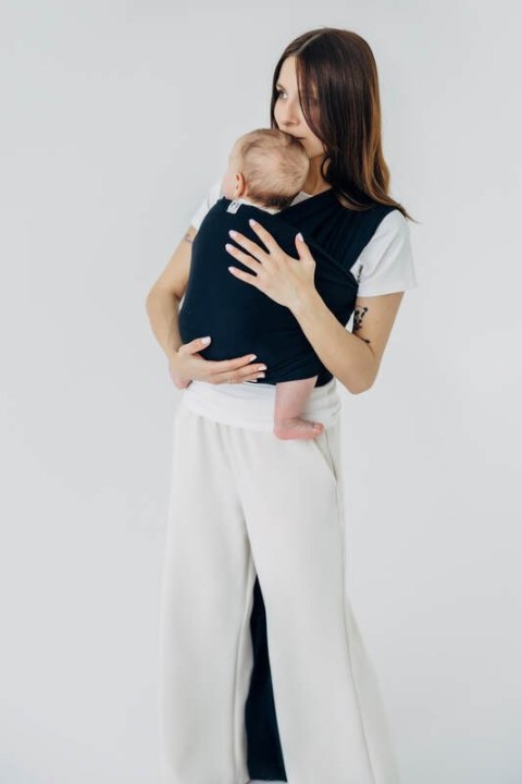 Chusta do noszenia dzieci, elastyczna - Czarny - rozmiar standardowy 5.0 m