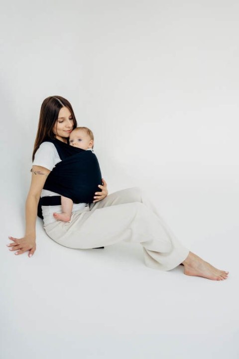 Chusta do noszenia dzieci, elastyczna - Czarny - rozmiar standardowy 5.0 m