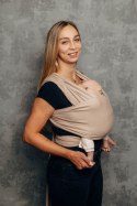 Chusta do noszenia dzieci, elastyczna - EDYCJA DLA PROFESJONALISTÓW - NUDE BEIGE - rozmiar standardowy 5.0 m