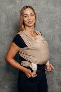 Chusta do noszenia dzieci, elastyczna - EDYCJA DLA PROFESJONALISTÓW - NUDE BEIGE - rozmiar standardowy 5.0 m