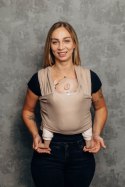 Chusta do noszenia dzieci, elastyczna - EDYCJA DLA PROFESJONALISTÓW - NUDE BEIGE - rozmiar standardowy 5.0 m