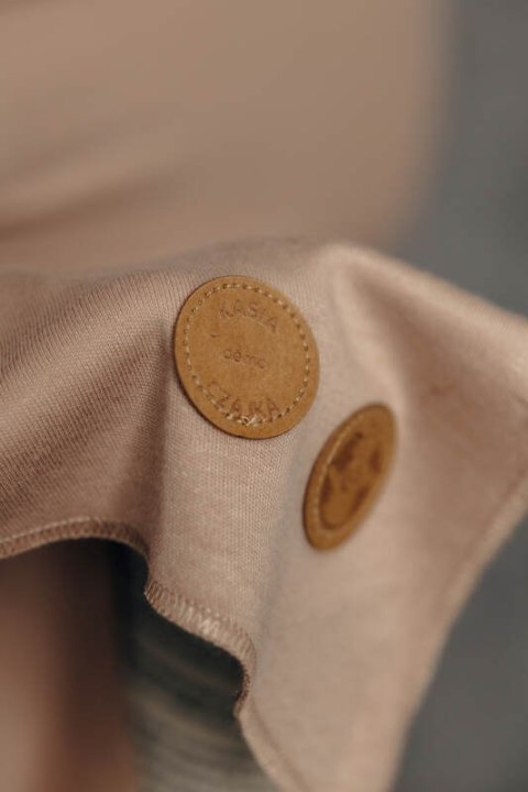 Chusta do noszenia dzieci, elastyczna - EDYCJA DLA PROFESJONALISTÓW - NUDE BEIGE - rozmiar standardowy 5.0 m