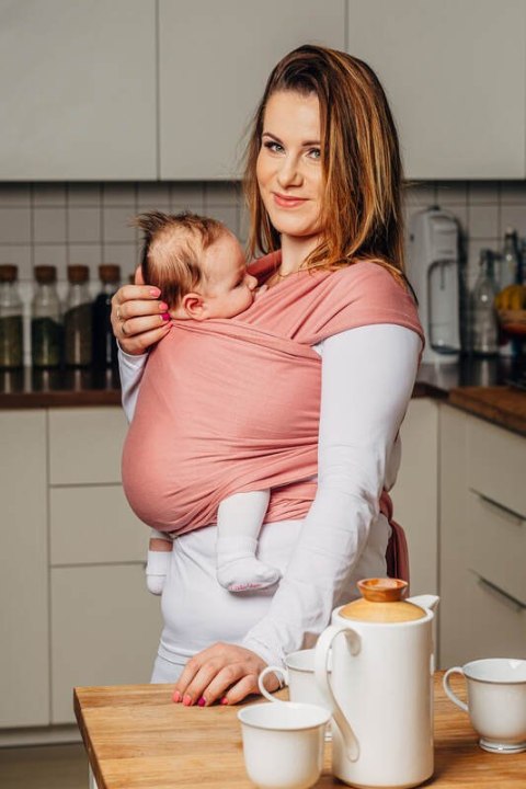 Chusta do noszenia dzieci, elastyczna - Kwarc - rozmiar standardowy 5.0 m