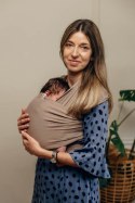 Chusta do noszenia dzieci, elastyczna - Mocha - rozmiar standardowy 5.0 m (drugi gatunek)