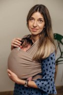 Chusta do noszenia dzieci, elastyczna - Mocha - rozmiar standardowy 5.0 m