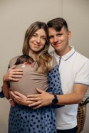 Chusta do noszenia dzieci, elastyczna - Mocha - rozmiar standardowy 5.0 m