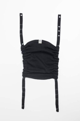 Kapturek do nosidełka (100% bawełna) - MAŁA JODEŁKA CZARNY HEBAN