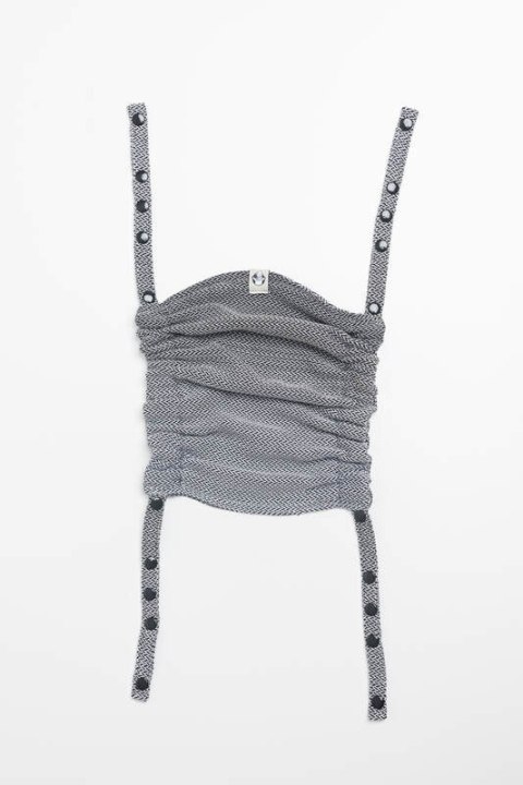 Kapturek do nosidełka (100% bawełna) - MAŁA JODEŁKA OMBRE SZARY