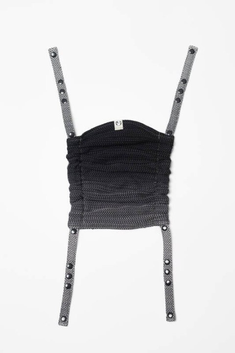 Kapturek do nosidełka (100% bawełna) - MAŁA JODEŁKA OMBRE SZARY