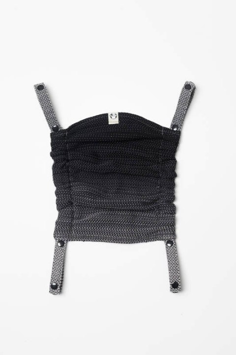 Kapturek do nosidełka (100% bawełna) - MAŁA JODEŁKA OMBRE SZARY