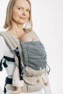 Kapturek do nosidełka (100% bawełna) - MAŁA JODEŁKA OMBRE SZARY